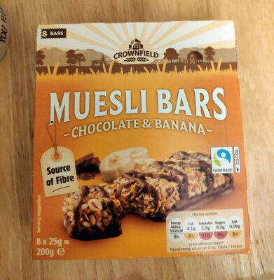 Muesli Bars Chocolate & Banana - Produkt - en