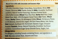 Muesli Bars Chocolate & Banana - Ingredienser - en