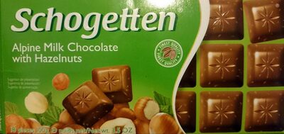 Schogetten: Alpine Milk Chocolate with Hazelnuts - Produkt - de
