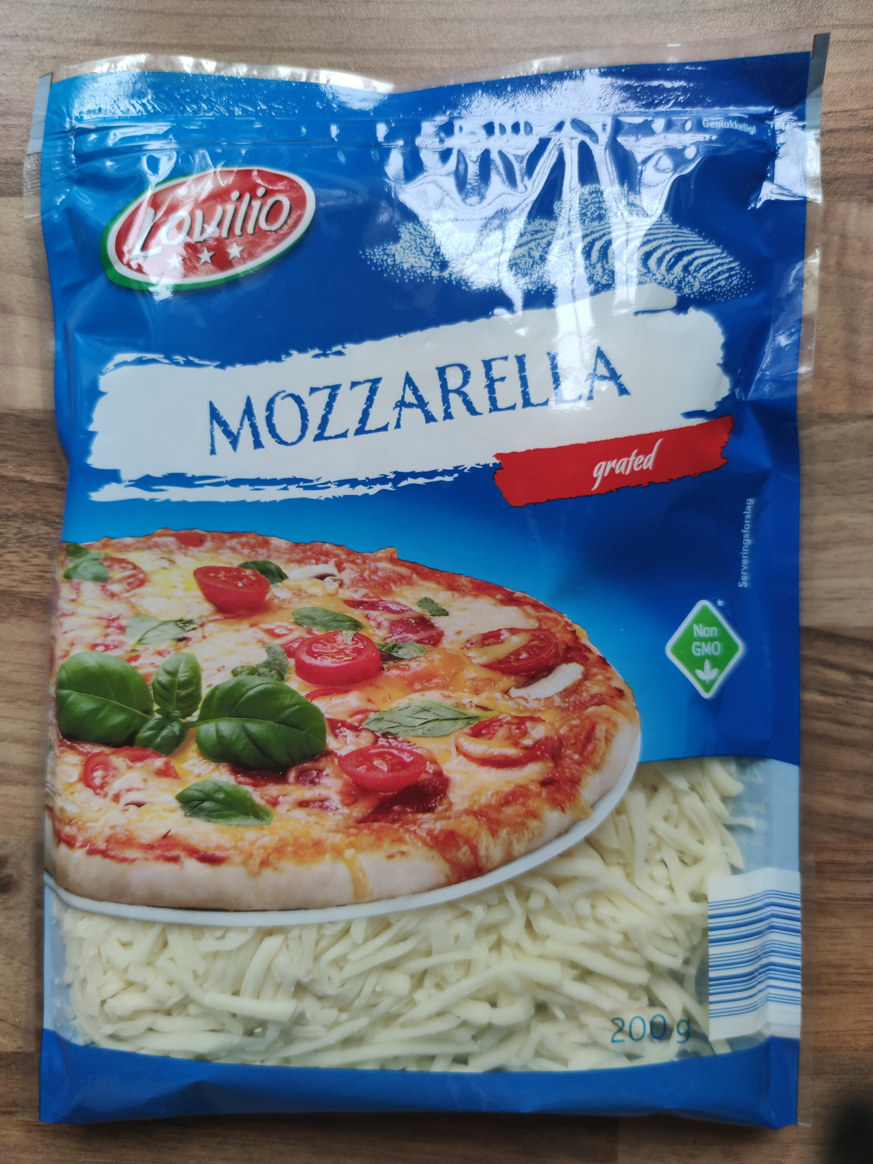 mozzarella grated - Produkt - da