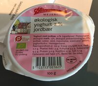 økologisk yoghurt 2% jordbær - Produkt - da