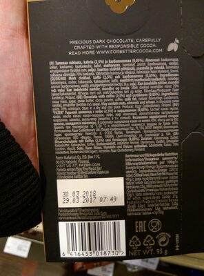 Pure Dark 70% Cocoa Coffee & Cardamon - 2