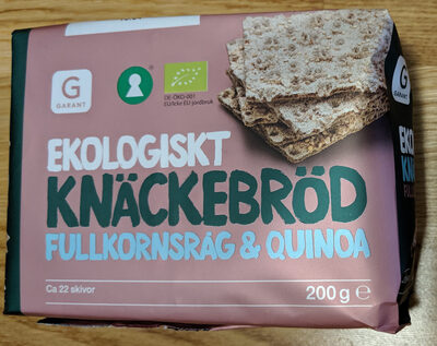 Ekologisk Knäckebröd Fullkornsråg & Quinoa - Produkt - sv