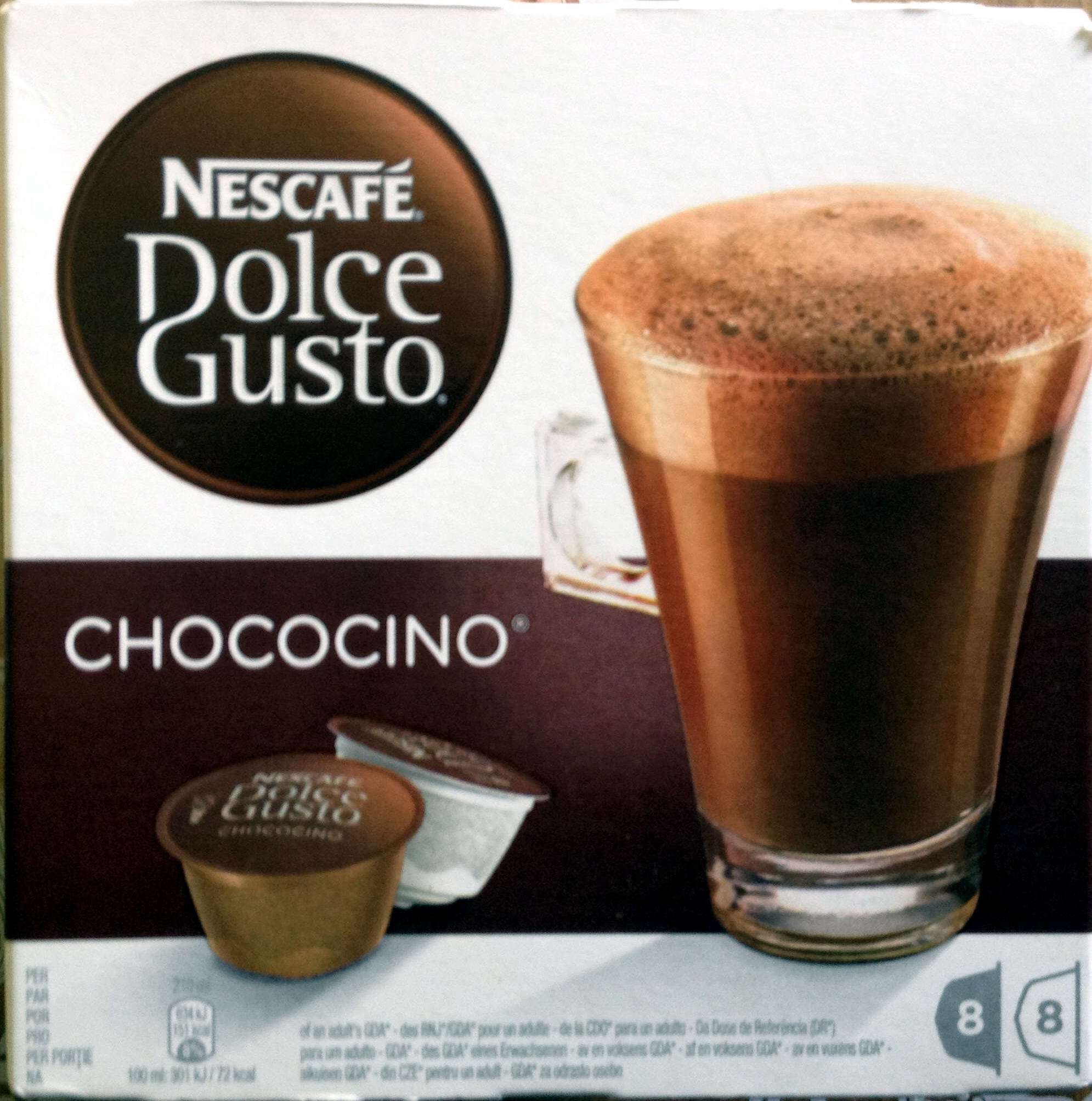 Dolce gusto - Chococino - Chocolat en poudre et lait entier en poudre avec sucre - Produkt - fr