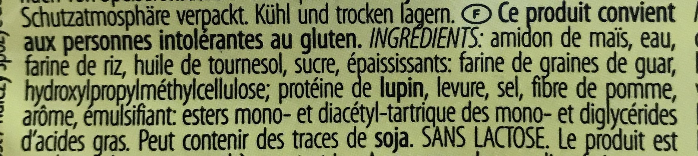 Pan carré - Ingredienser - fr