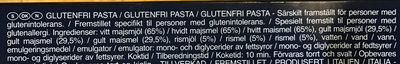 Spaghetti glutenfrei - Ingredienser - da