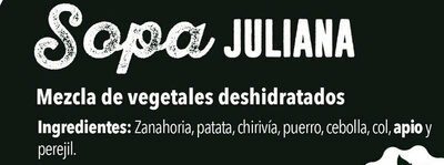 Sopa juliana - Ingredienser - es